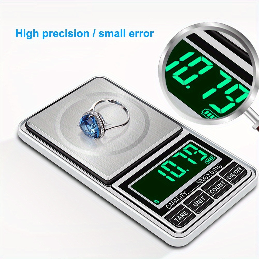 Digital Jewelry Scale, Fuzion Digital Scale, Usb Charging Jewelry Scale,  Portable Gram Pocket Electronic Scale, Mini Table Scale, Kitchen Utensils,  Apartment Essentials, College Dorm Essentials, Ready For School, Back To  School Supplies 