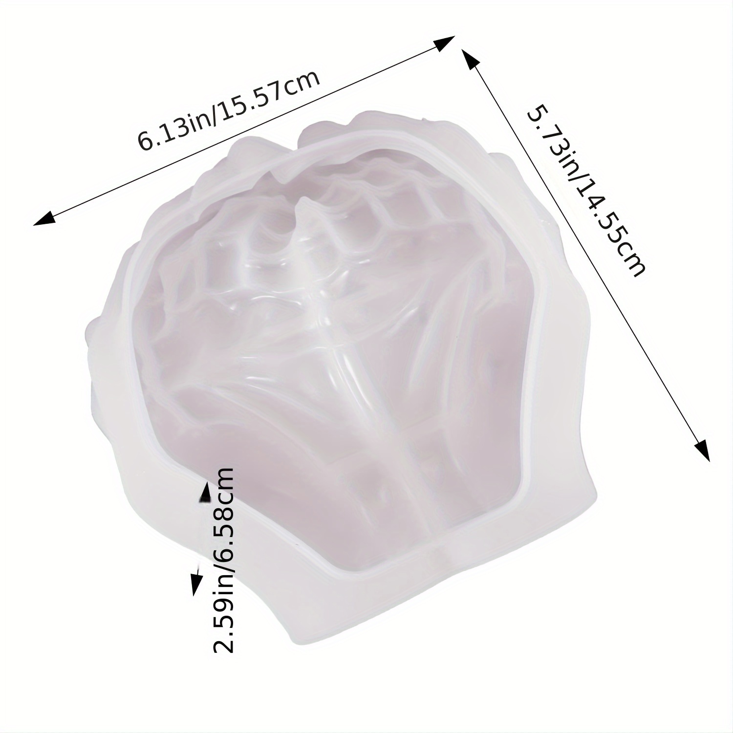 TEMU Resin Two-hand Dish Mold, Hands Shape Storage Mold, Tray Silicone Epoxy Casting Mold For Storage Holding, Resin Mold, Home Decoration