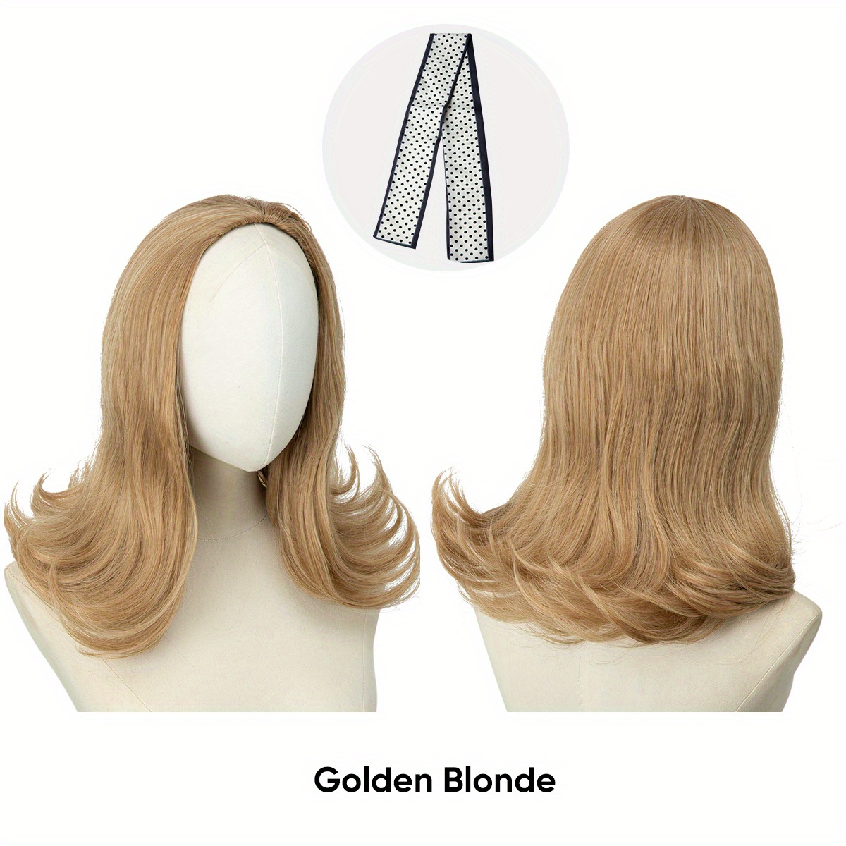 Half Wig Synthetic None Lace Heat Resistant Wig Women 180 Temu