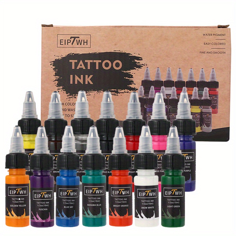 HAWINK 14 Colors Tattoo Ink Set Pigment Kit 1/2oz (15ml) – Hawink