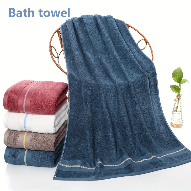 Bamboo Fiber Towels Set Quick Dry Adults Towel Sets For - Temu