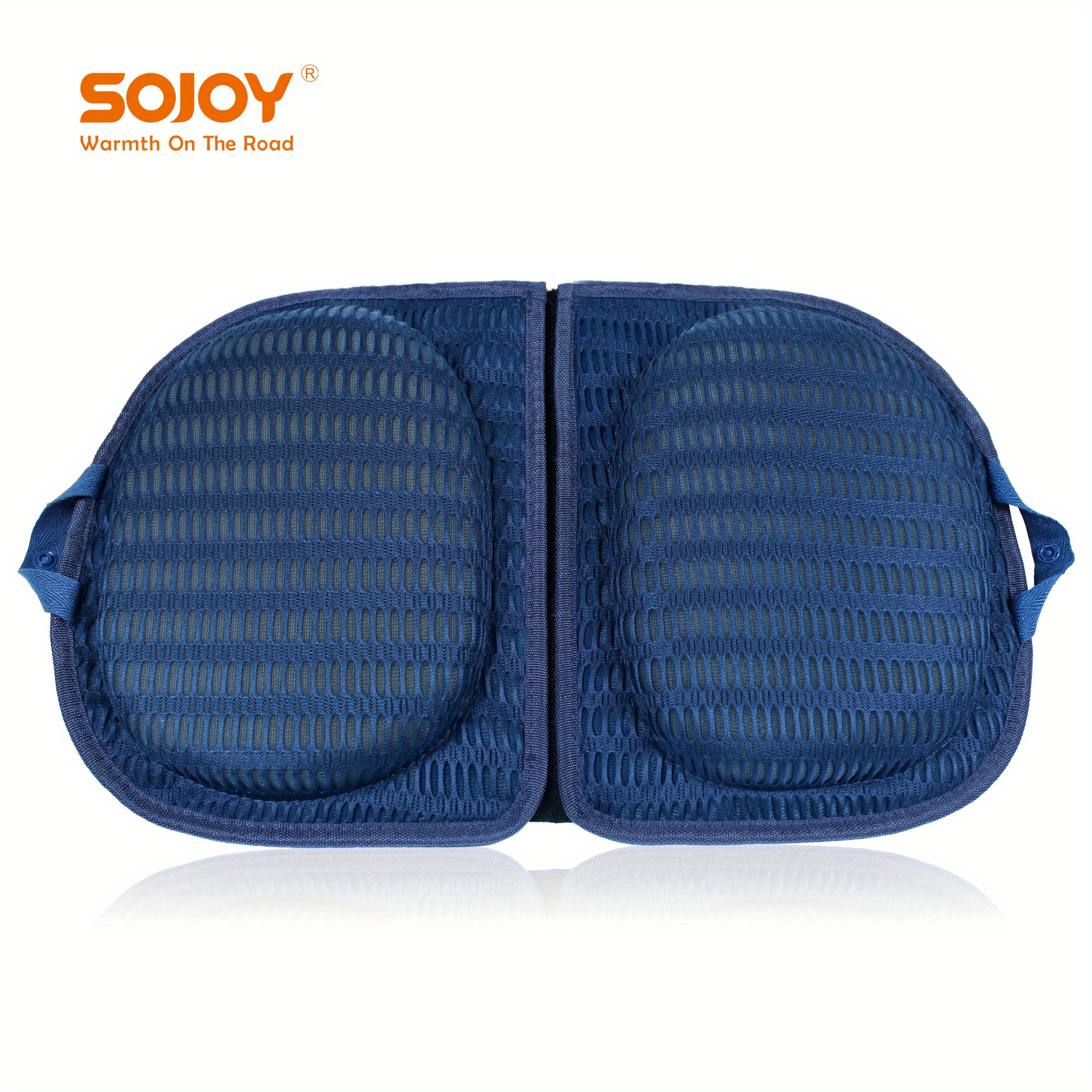 Sojoy 3 in 1 Foldable Gel Seat Cushion Travel Pad With Memory Foam