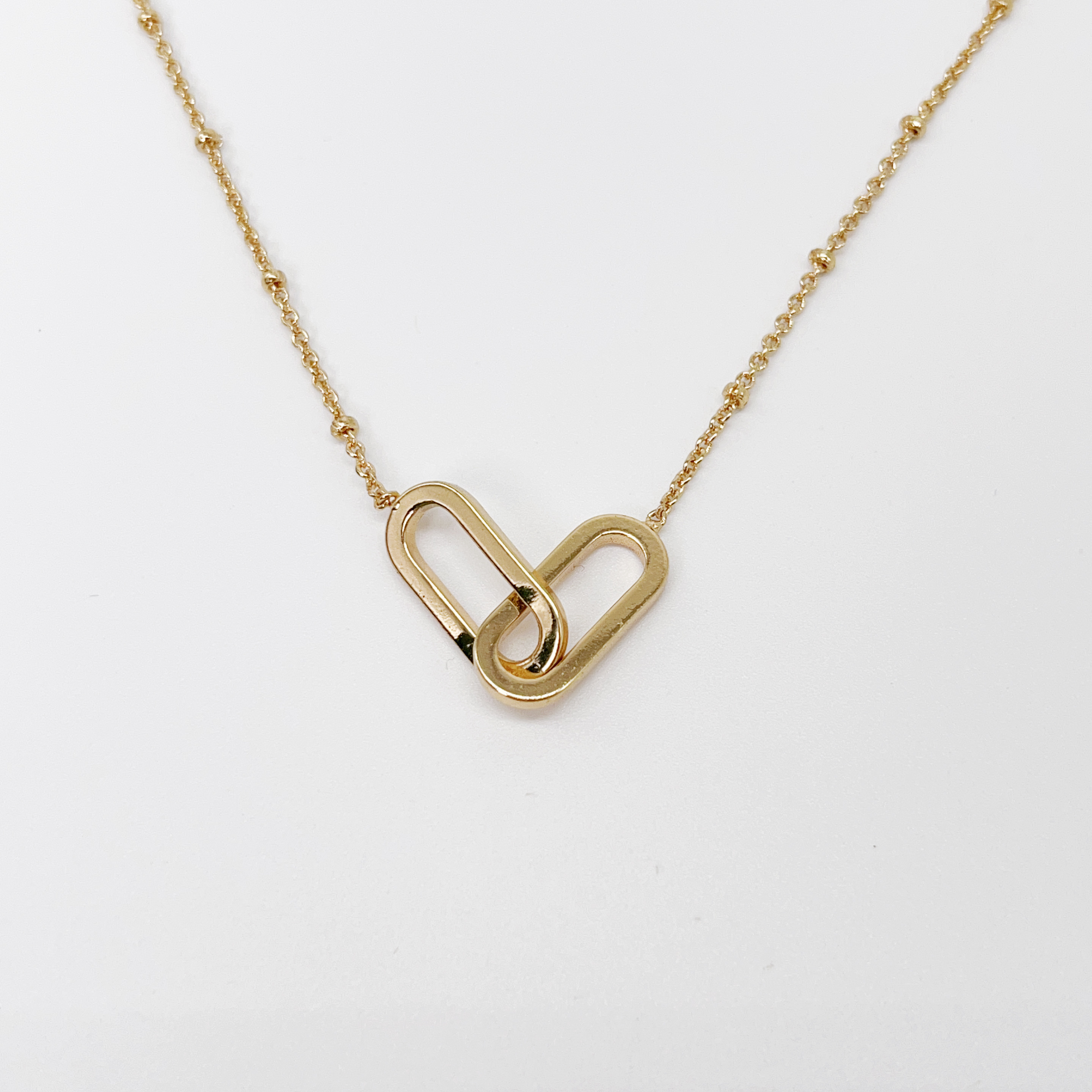 Tiffany & Co Tiffany Gold 18K Heart Lock Pendant Necklace Golden