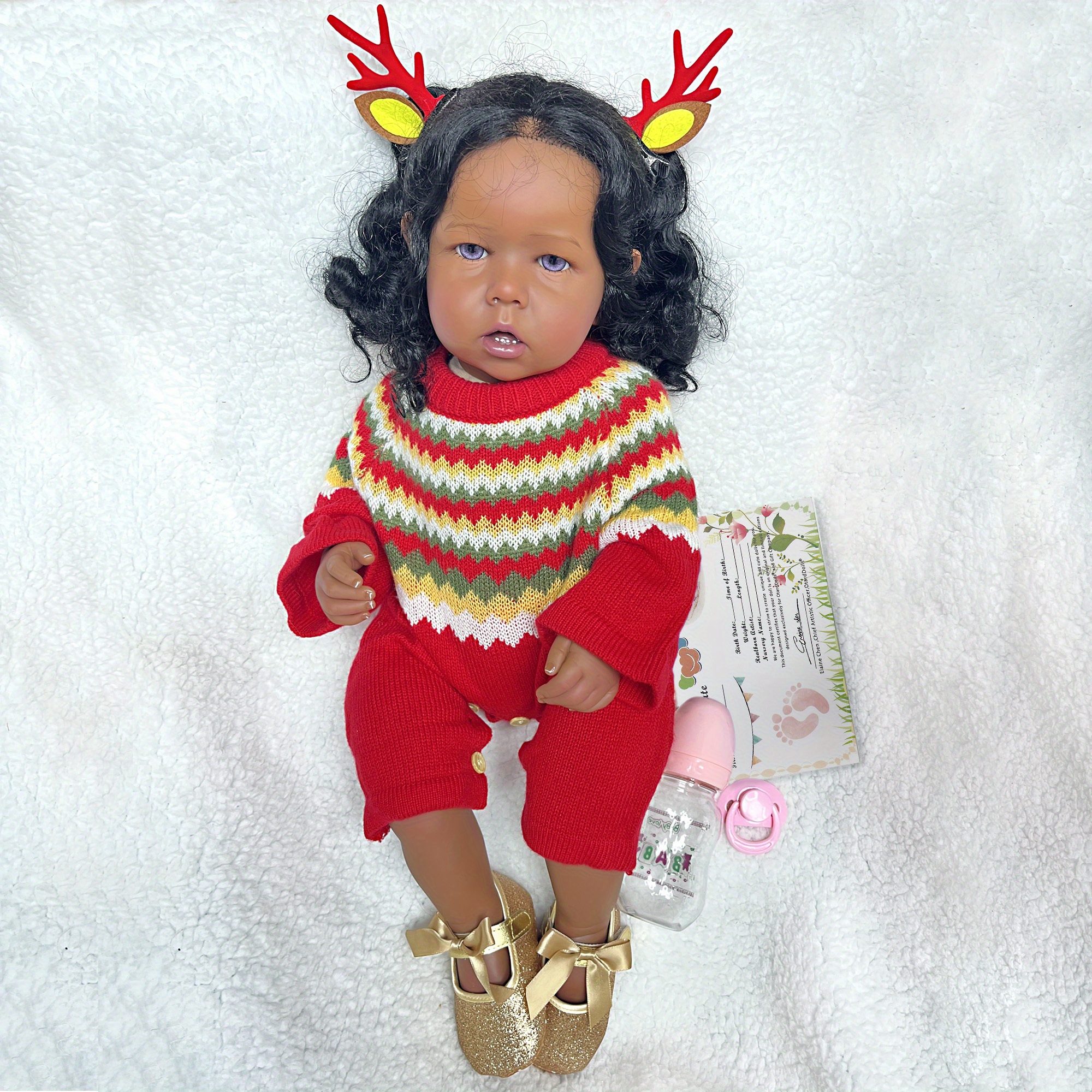 21-22 Inch Lovely Tutti Reborn Dolls Artist Painted Bebe Reborn Doll With  Rooted Hair For Children's Toy Bebê Reborn