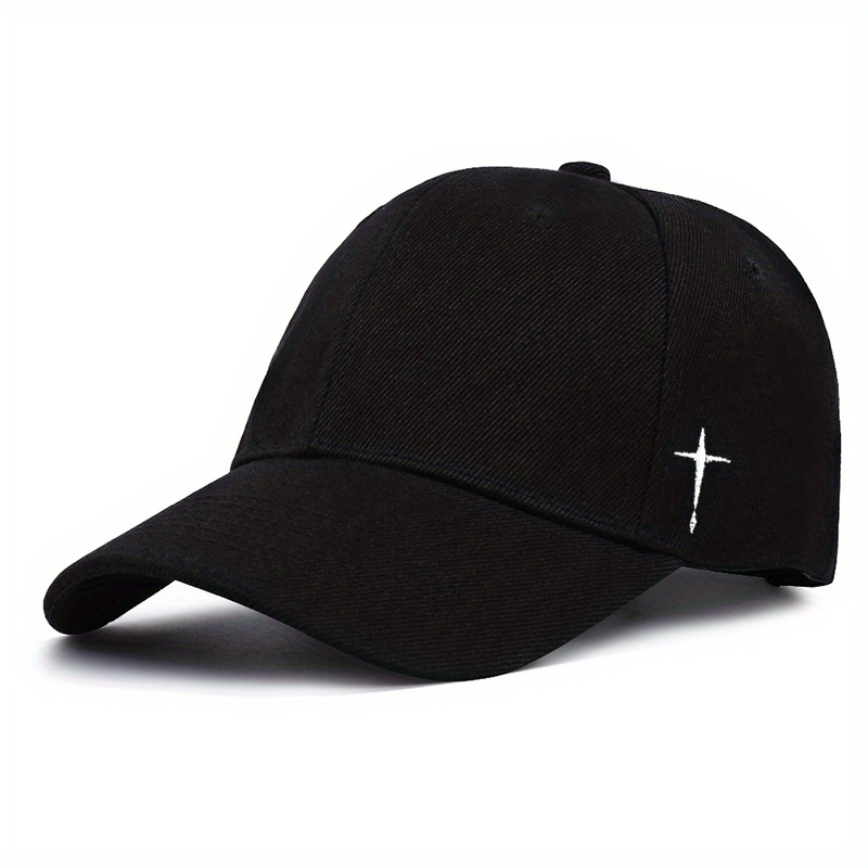 Cross Print Baseball Cap Unisex Casual Sun Hat Lightweight Dad Hat