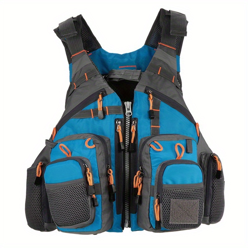 RedHead Fly Fishing Vest Lure Tackle Boating Multiple Pockets Zipper j13  Size L
