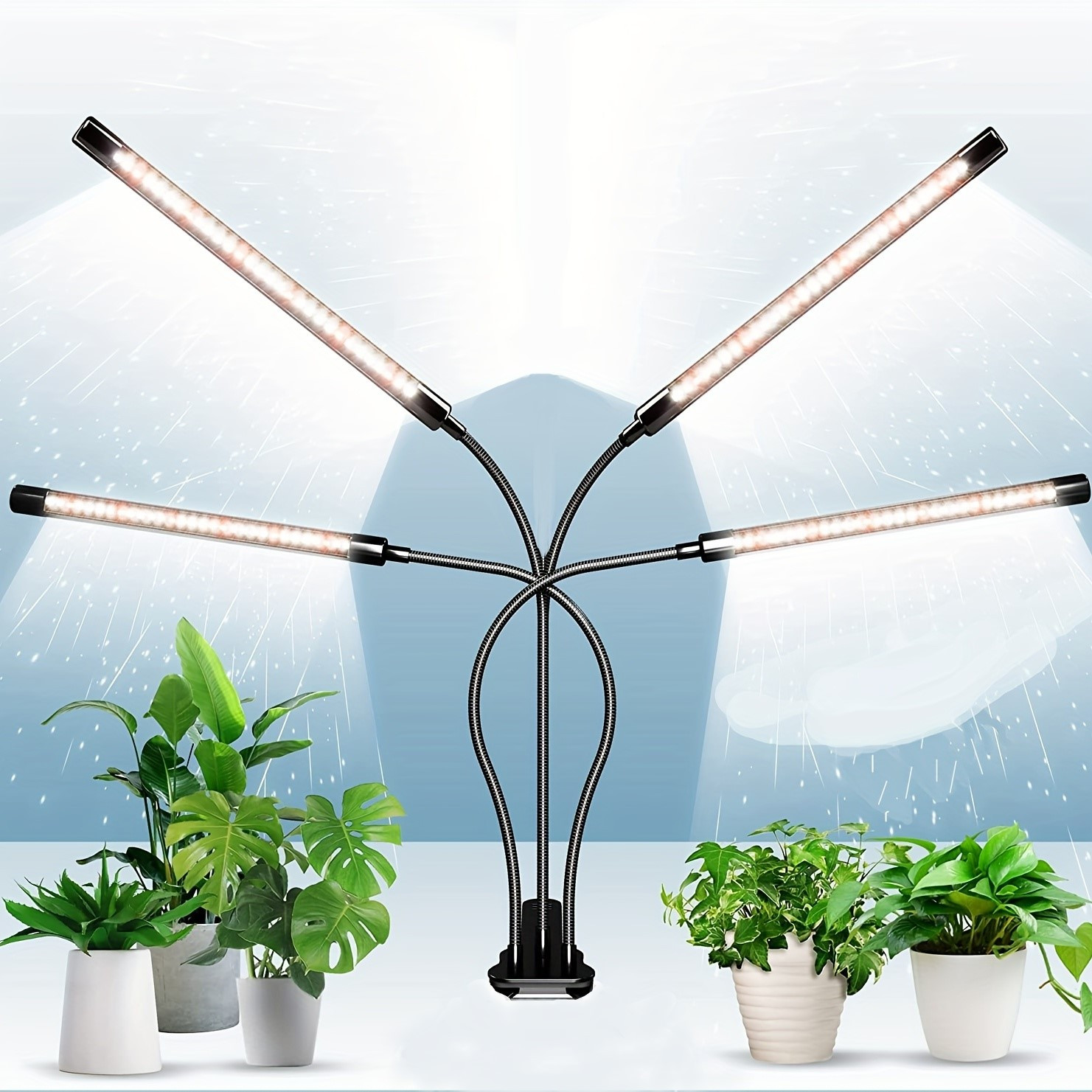 Led Grow Light 6000k Full Spectrum Plant Growing Light Clip Temu