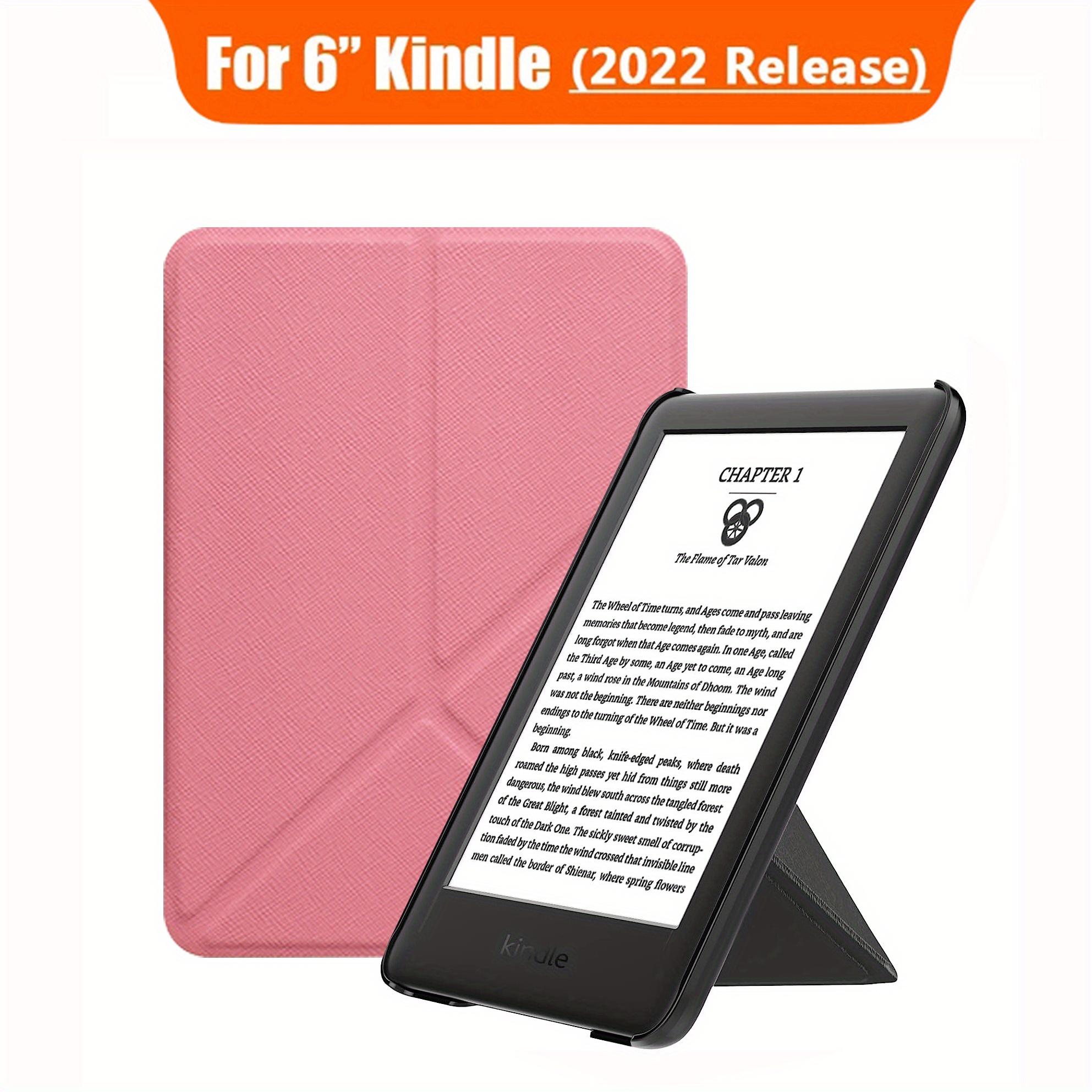 Etui Kindle 11 2022, 6 Kindle Protection Coque e-Reader, Pochette léger  pour Enfant avec Fonction Sommeil/Faltbarrer avec Support Pliable Smart  Cases : : High-Tech