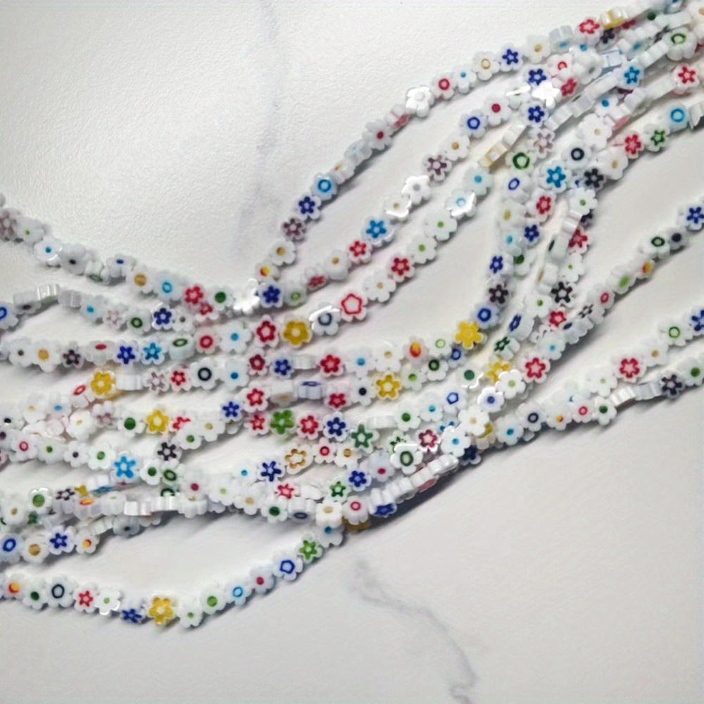 Glass Beads Beautiful Multicolor Round Loose Beads - Temu