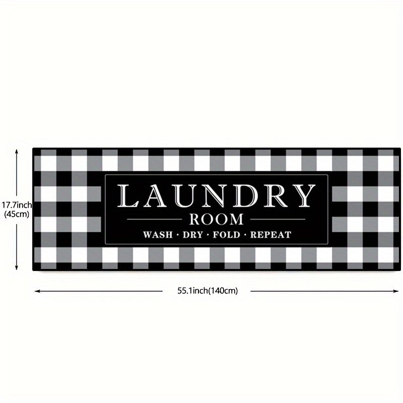 Rustic Rug Runner Non Slip Floor Mat Mudroom Laundromat Kitchen Bathroom