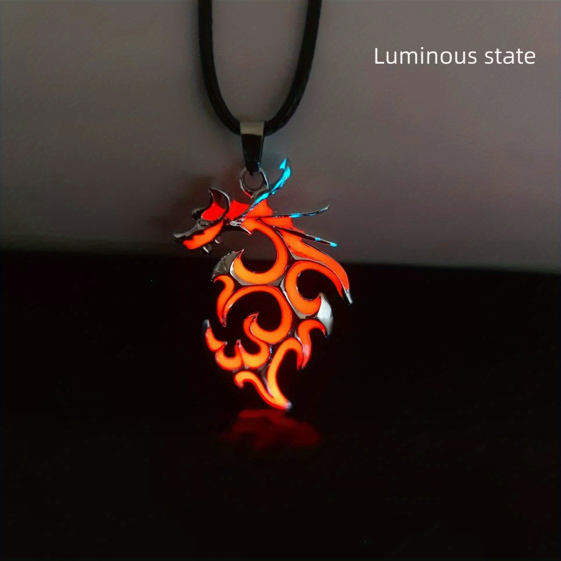 Men's Luminous Vintage Dragon Sword Pendant Necklace Glow - Temu