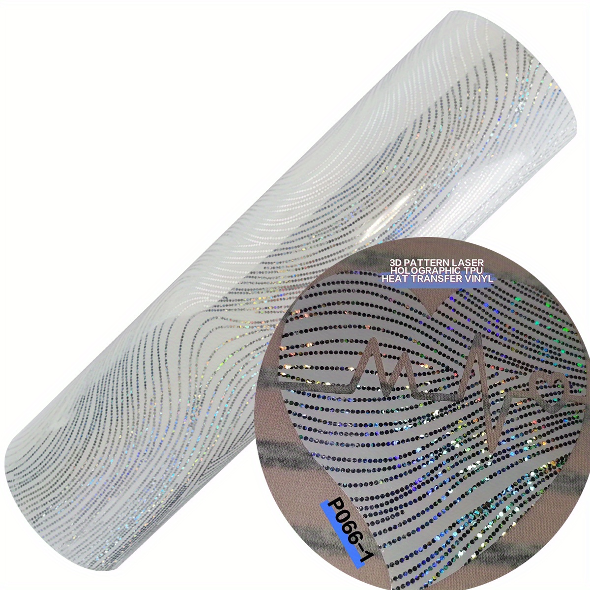 Laser Holographic Colorful Puff Heat Transfer Vinyl Diy Film - Temu