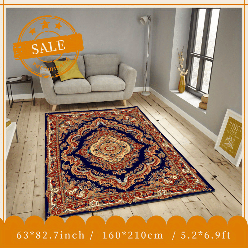 Tappeto Antiscivolo Stile Egiziano Vintage - 78,7x50,8 Cm - Per Soggiorno, Camera Da Letto, Ingresso