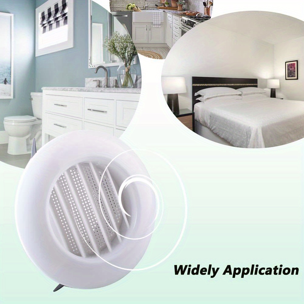 Efficient Bathroom Exhaust Fan Vent Round Screen - Temu