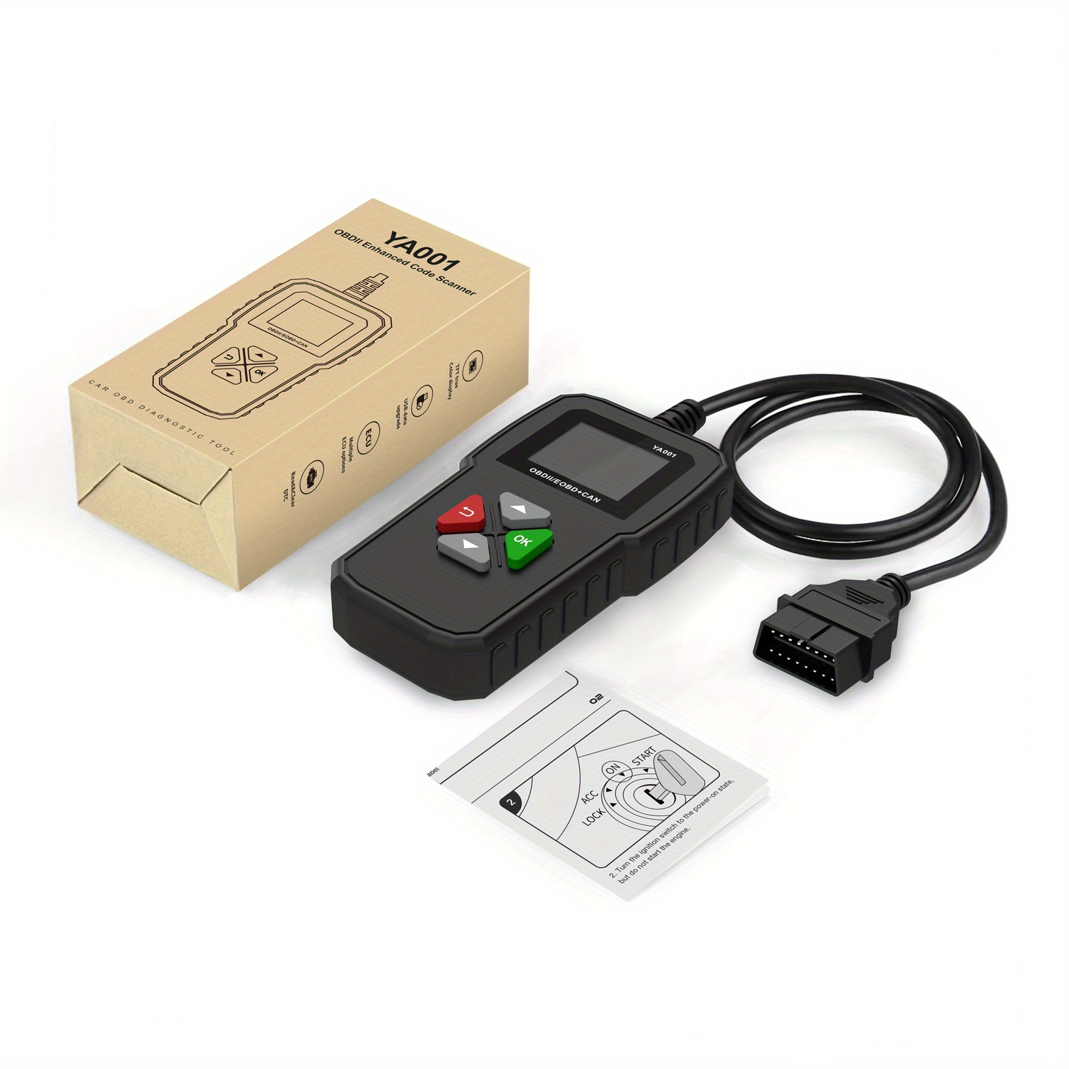 Kingbolen Ya001 Obd2 Scanner Check Engine Light Obdii Full - Temu Austria