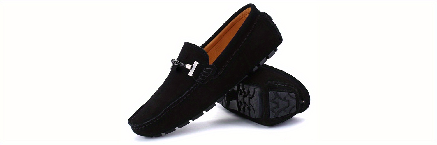 Mocasines sin Cordones para Hombre Zapatillas sin Cordones Hombre Casual  Invierno Calientes Piel Forradas Zapatos Mocasín Zapatos para Caminar  Senderismo,Negro,43/265mm : : Moda