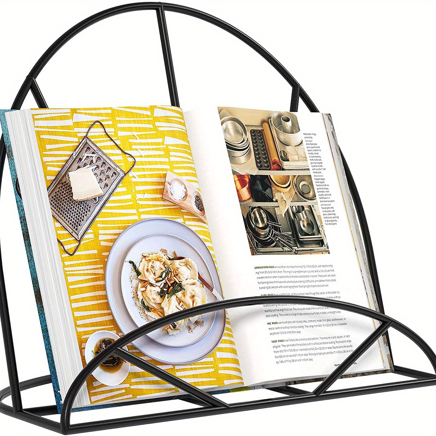 Black Cookbook Stand, Recipe Stand