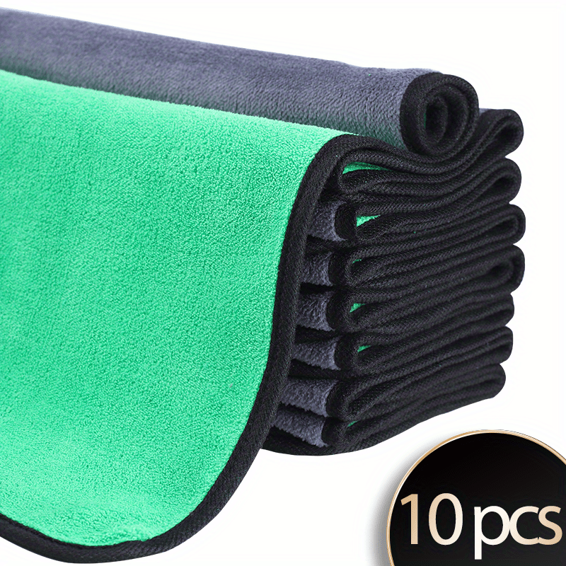 2pcs Microfiber Car Cleaning Towel, Extra Thick Plush Car Drying Towel,  Polishing Cloth, Super Absorbent Drying Car Detailing Towel, 2.65LB,  13.78x17.