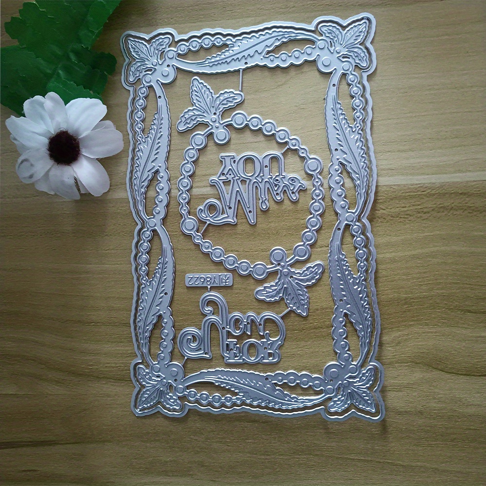 Floatofly Blumen-Spitzen-Rand Stanze – Metall, Kohlenstoffstahl, 14,9 Cm, Für Kartenbasteln & Scrapbooking