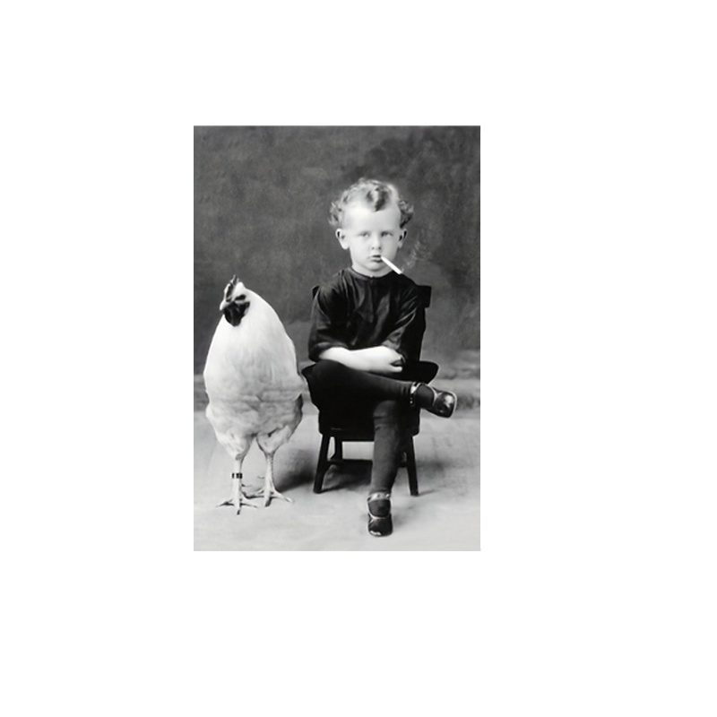  Posters Vintage Photo Black and White of Boy Sitting