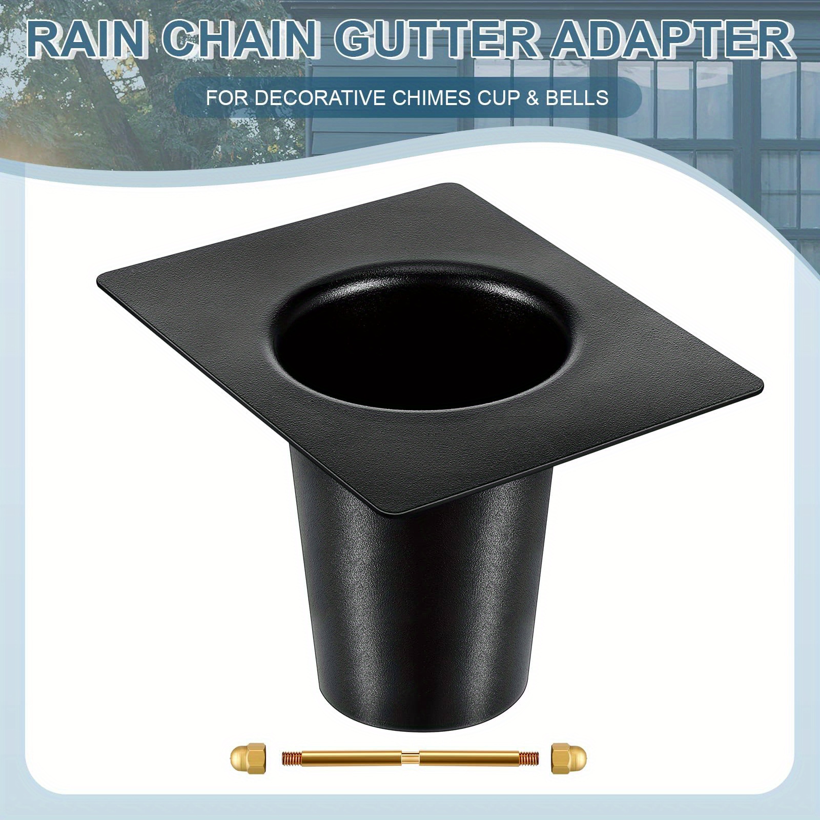 Rain Chain Gutter Adapter Aluminum Rain Chains Extension Temu