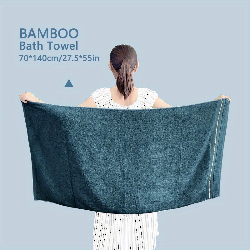 Bamboo Fiber Towels Set Quick Dry Adults Towel Sets For - Temu