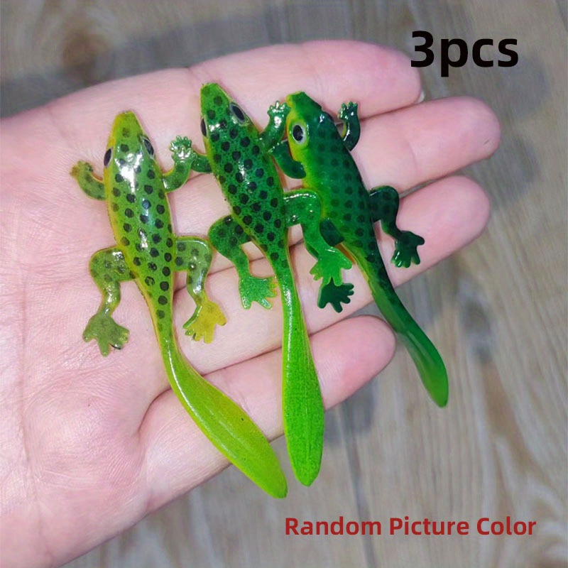 Colorful Imitation Lizard Fishing Lures Bass Soft Paddle - Temu