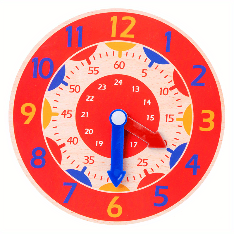 Horloge D'enseignement Horloge Enfant Horloge Jouet Apprentissage Horloge  Temps Outils Pédagogiques 2 Pcs/pack Apprentissage Créatif Horloge Modèle  Sciences Aides 