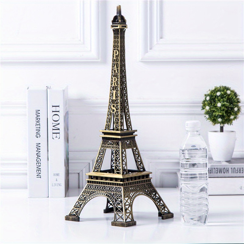 Eiffel Tower Statue Decorative Metal Paris France Eiffel - Temu