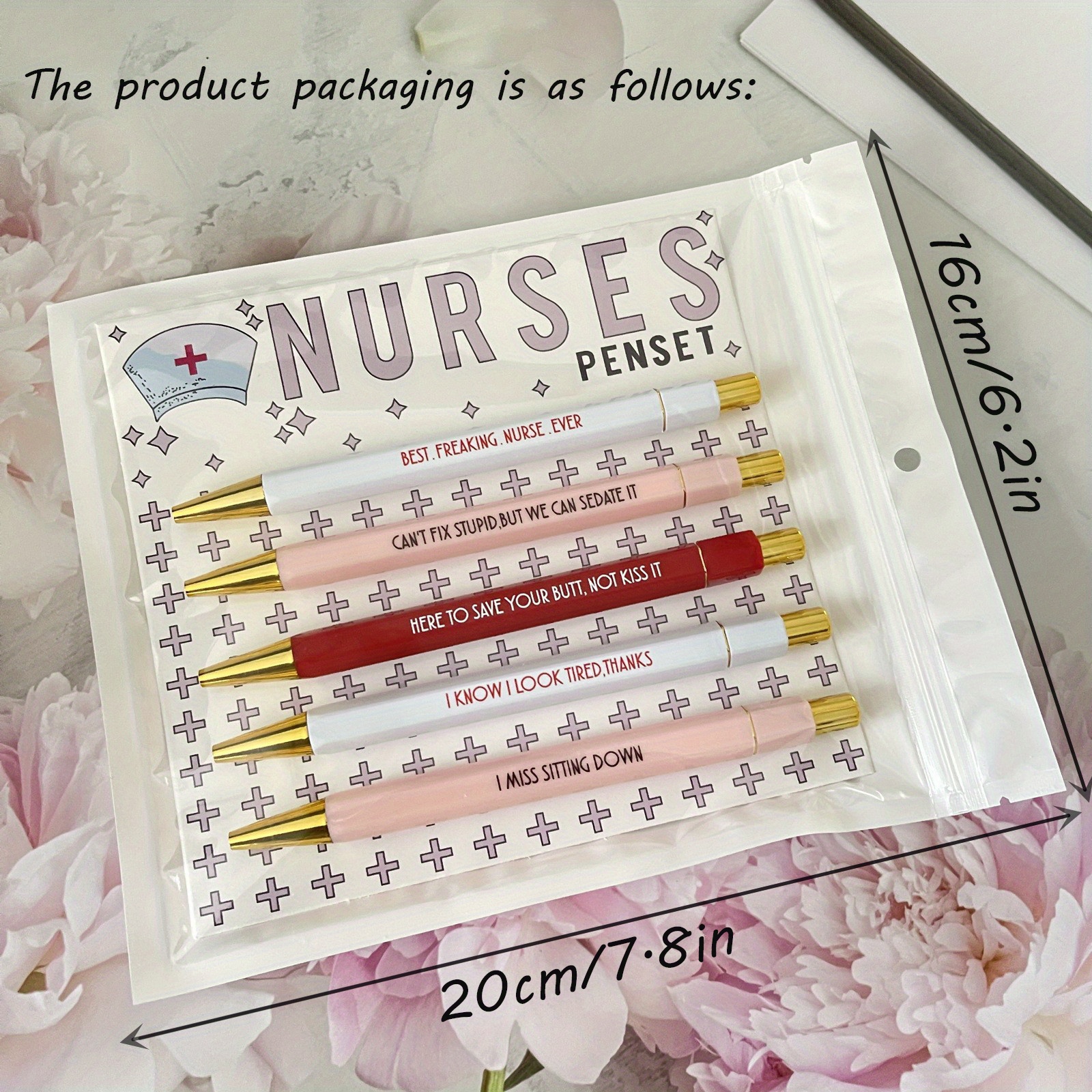 Funny Nurse Pens For Work Black Ink Nursing Pens Appreciation Gifts  Ballpoint