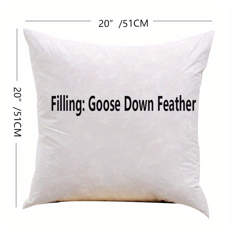 20 Square Feather Down Pillow Form | Pillow Decor