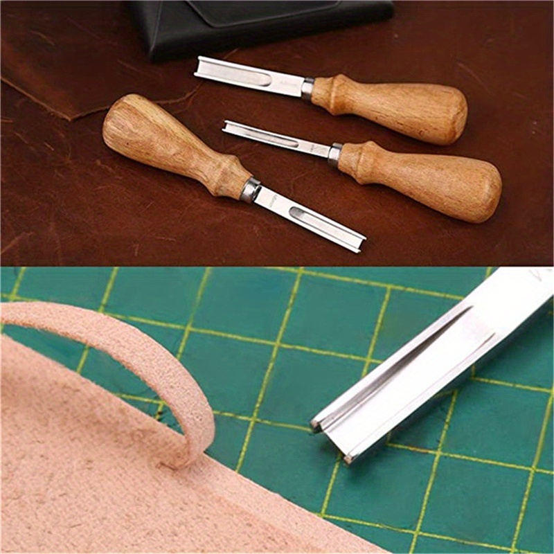 Wooden Handle Leather DIY Craft Hand Made Tools Leather Edge Beveler Tool -  Buy Wooden Handle Leather DIY Craft Hand Made Tools Leather Edge Beveler  Tool Product on