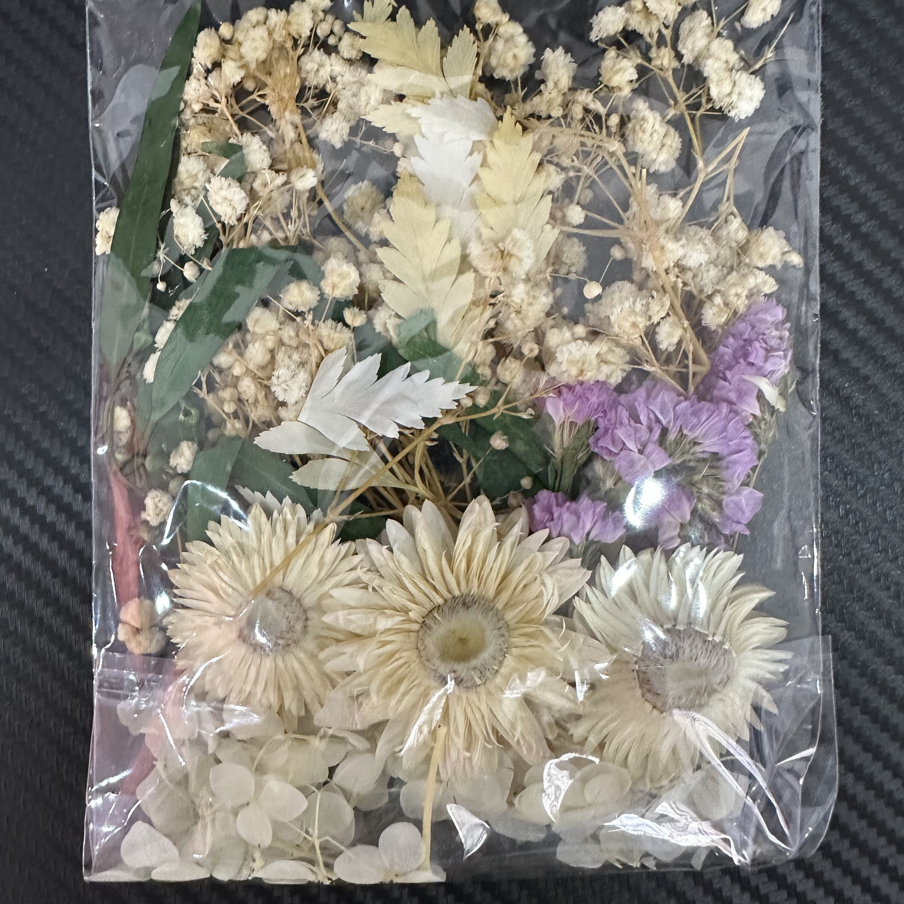 1 Bag Diy Dried Flowers For Filling Material With Adhesive - Temu