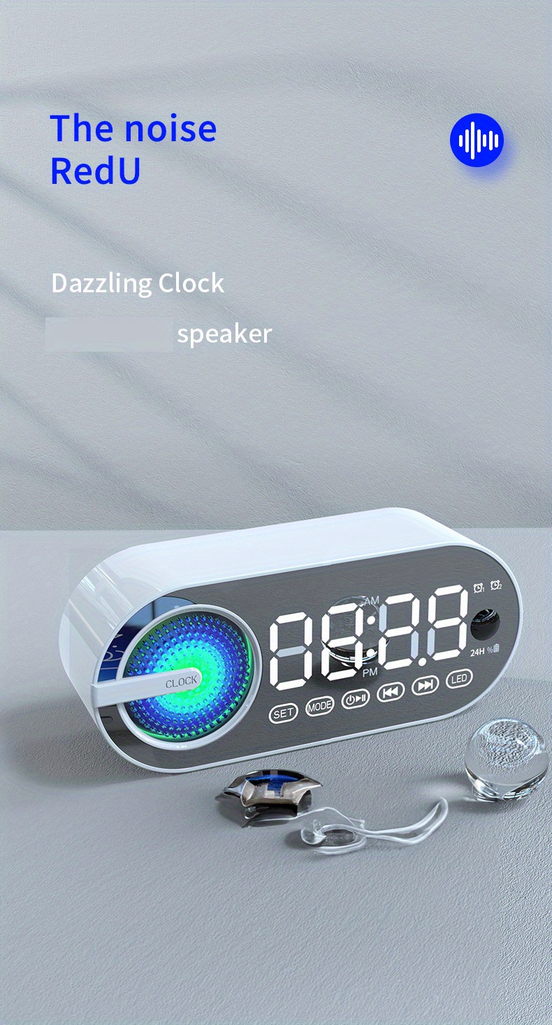 Detalles del altavoz reloj Bluetooth