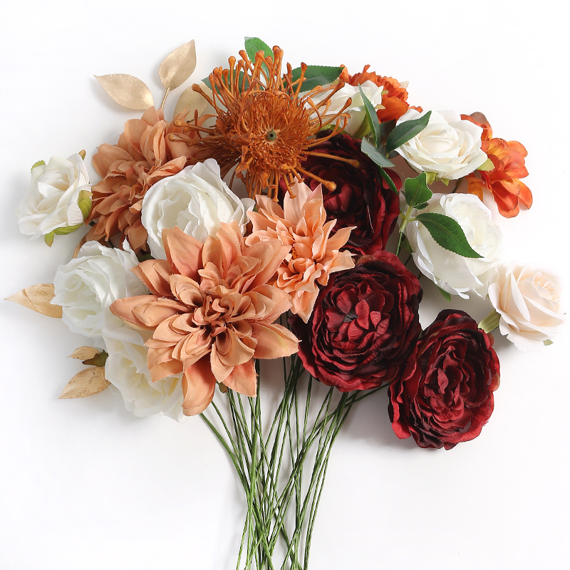 Artificial Flowers Combo Pack Faux Terracotta Flowers Temu