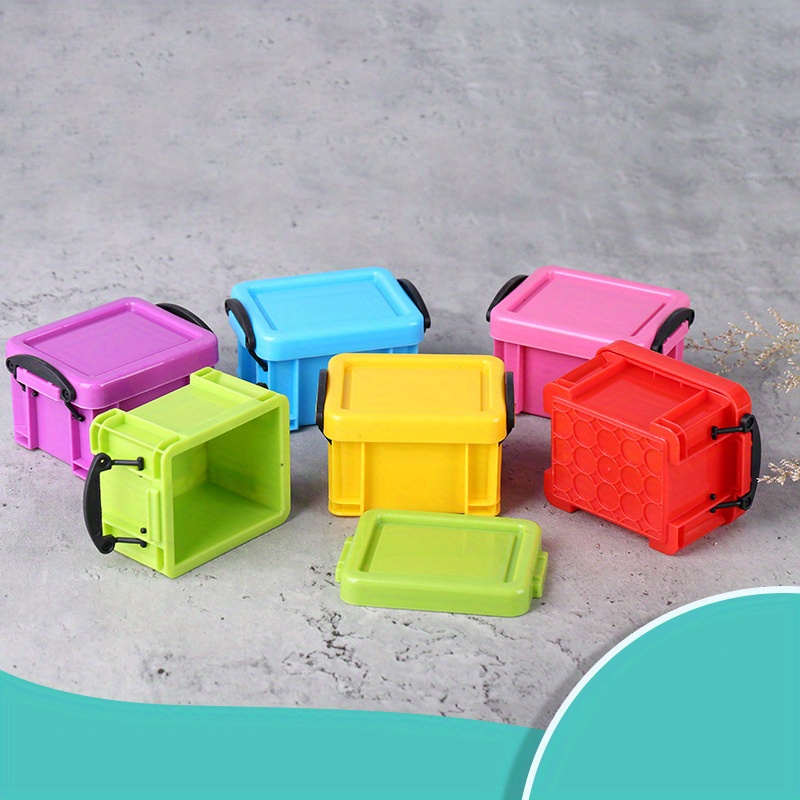 Small Plastic Boxes Lid Buckle Lock 8 color Translucent - Temu