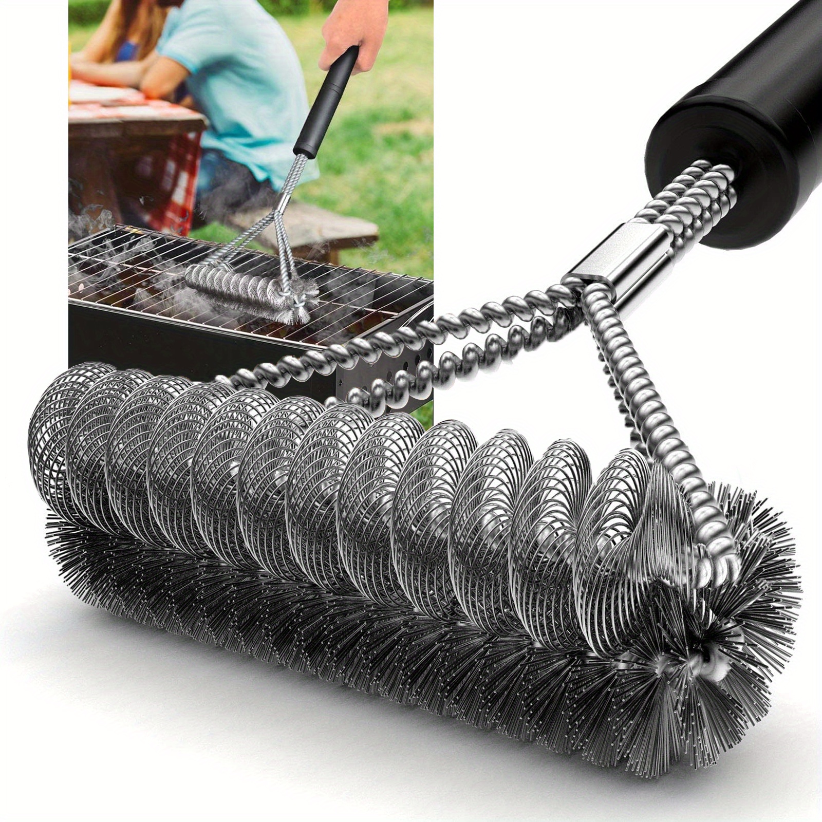 1pc Stainless Steel BBQ Grill Barbecue Kit Cleaning Brush Barbecue