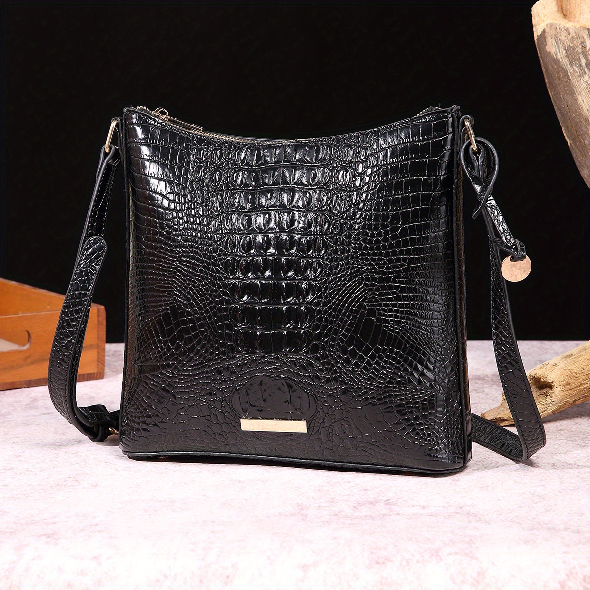 Crocodile crossbody clearance