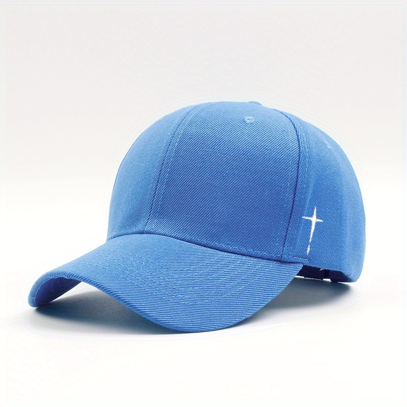 Cross Print Baseball Cap Unisex Casual Sun Hat Lightweight Dad Hat