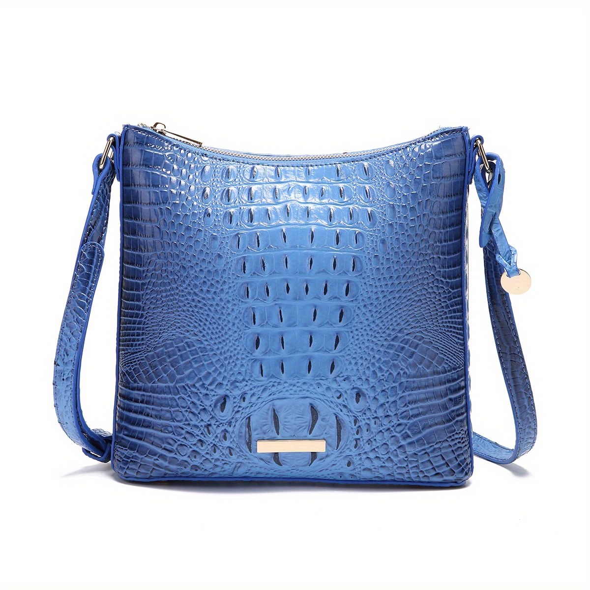 Retro Crocodile Pattern Hand Bag Fashion Classic Pu Leather Crossbody Bag  Womens Simple Versatile Solid Color Shoulder Bag Purse, Shop On Temu And  start Saving