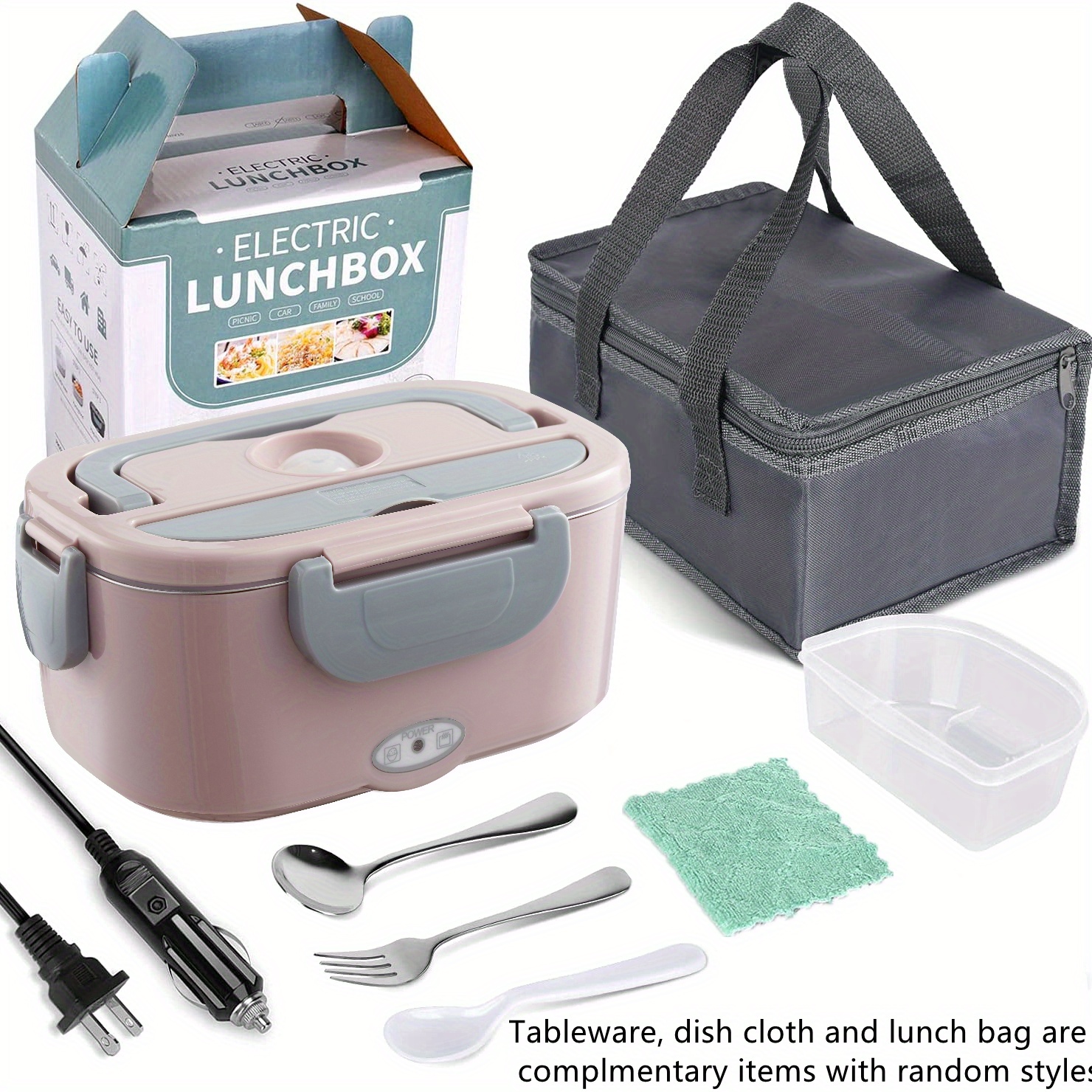 Electric Lunch Box Food Heater 1 12/24/110 230v Portable - Temu