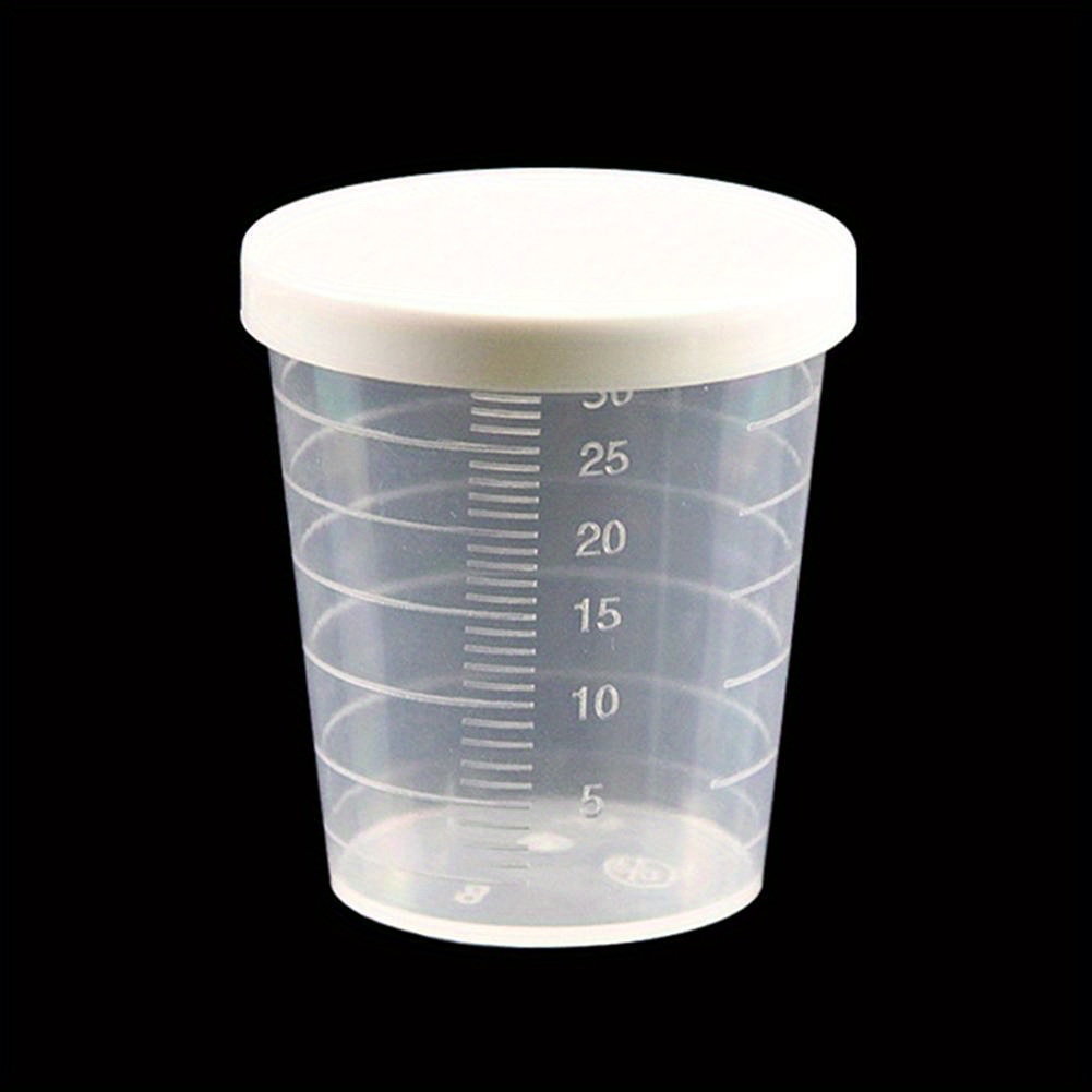 Plastic Graduated Cups Transparent Scale Cups Clear Mixing - Temu