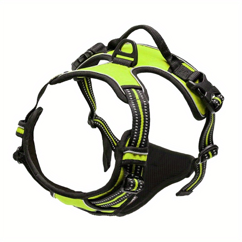 TEMU No Pull Dog Harness Front Clip Heavy Duty Reflective Easy Control Handle For Large Dog Walking