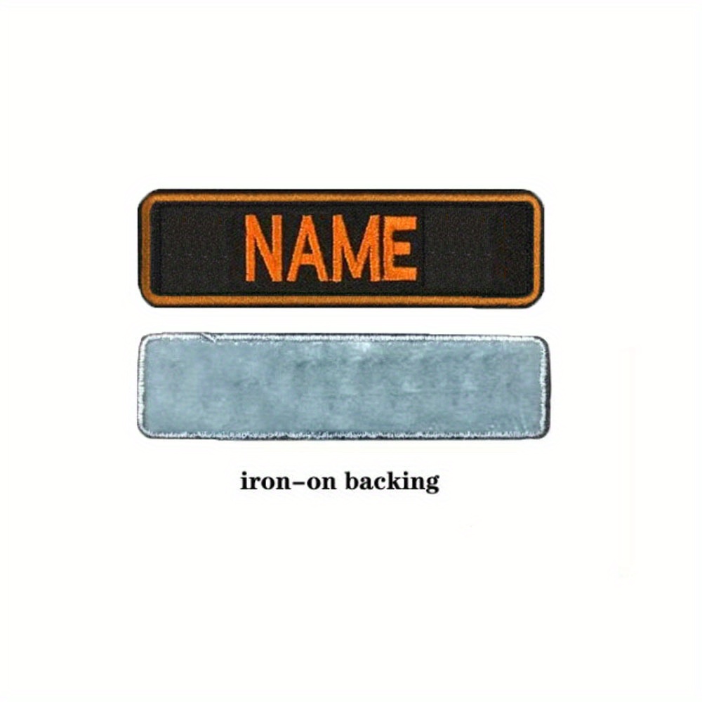 Custom Iron-On Embroidered Name Patch