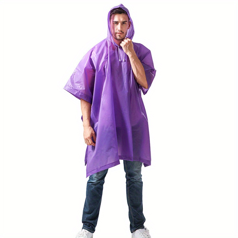 1 Pieza Poncho Impermeable Adultos Tela Eva Mangas Largas - Temu