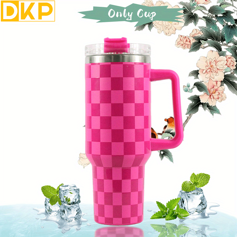 Dkp Water Bottle, Lightweight Stainless Steel Tumbler With Lid And Straw,  Portable Insulated Water Bottle For Car, Home, Office, And Travel, Birthday  Gift - Temu