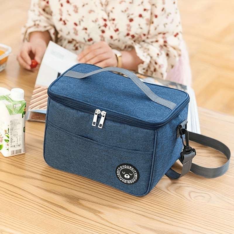 Portable Lunch Bag for Men Women Thickened Lunch Box Bag Aluminum