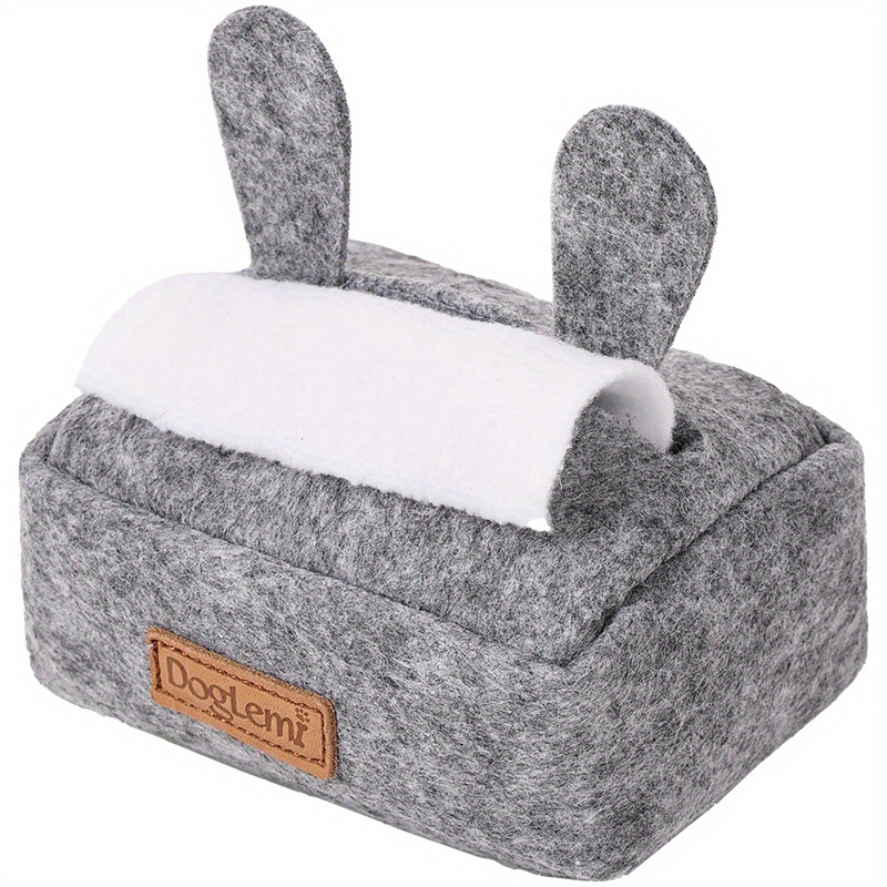 Sniffing Food Storage Tissue Box Toy Pet Toy Interior Fleece Chew-resistant Sniffing Stress Relief Dog Walking