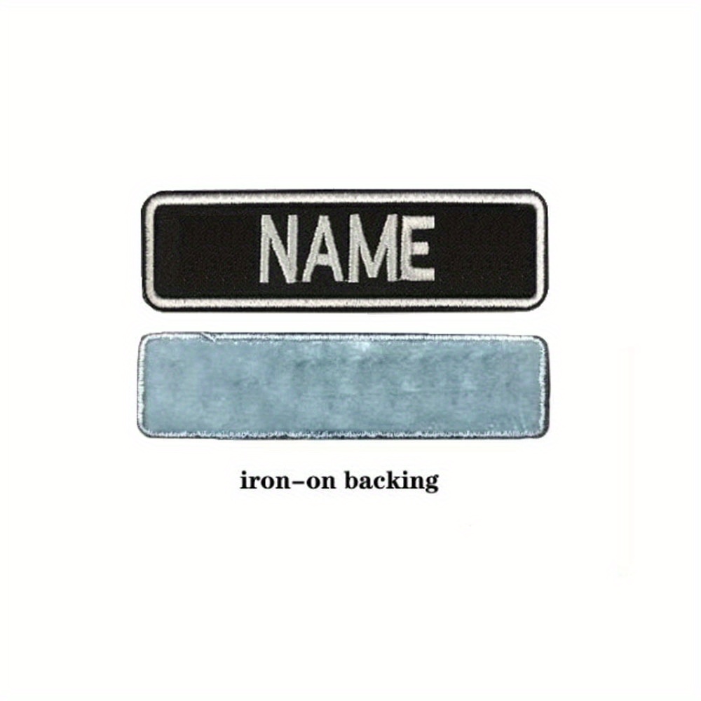 Custom Iron-On Embroidered Name Patch