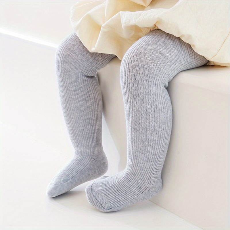 WREESH Kids Cotton Leggings Baby Spring Autumn Tights Pantyhose Children  Thick Bottoming Socks Baby Clothes Gray